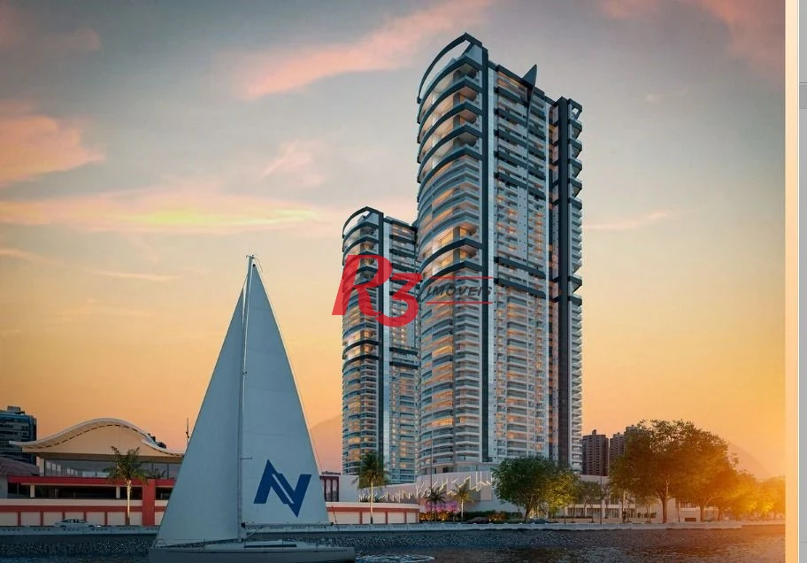Apartamento com 3 dormitórios à venda, 227 m² por R$ 4.990.000,00 - Ponta da Praia - Santos/SP