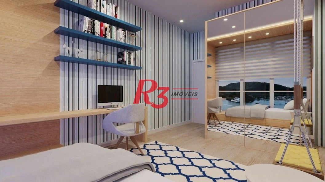 Apartamento com 3 dormitórios à venda, 227 m² por R$ 4.990.000,00 - Ponta da Praia - Santos/SP