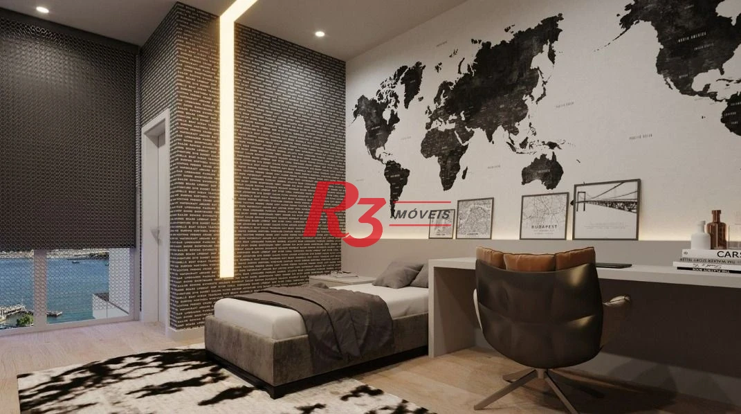 Apartamento com 3 dormitórios à venda, 227 m² por R$ 4.990.000,00 - Ponta da Praia - Santos/SP