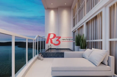 Apartamento com 3 dormitórios à venda, 227 m² por R$ 6.360.000,00 - Ponta da Praia - Santos/SP
