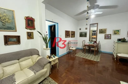 Apartamento com 3 dormitórios à venda, 93 m² por R$ 420.000,00 - Pompéia - Santos/SP
