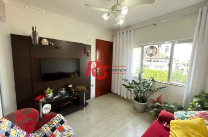 Apartamento com 2 dormitórios à venda, 48 m² por R$ 305.000,00 - Aparecida - Santos/SP