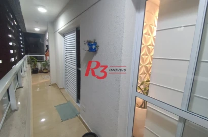 Apartamento com 2 dormitórios à venda, 68 m² por R$ 767.000,00 - José Menino - Santos/SP