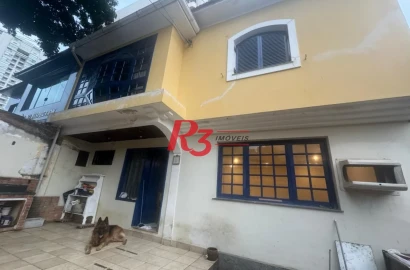 Casa com 3 dormitórios, 177 m² - venda por R$ 1.600.000,00 ou aluguel por R$ 12.000,00/mês - Gonzaga - Santos/SP