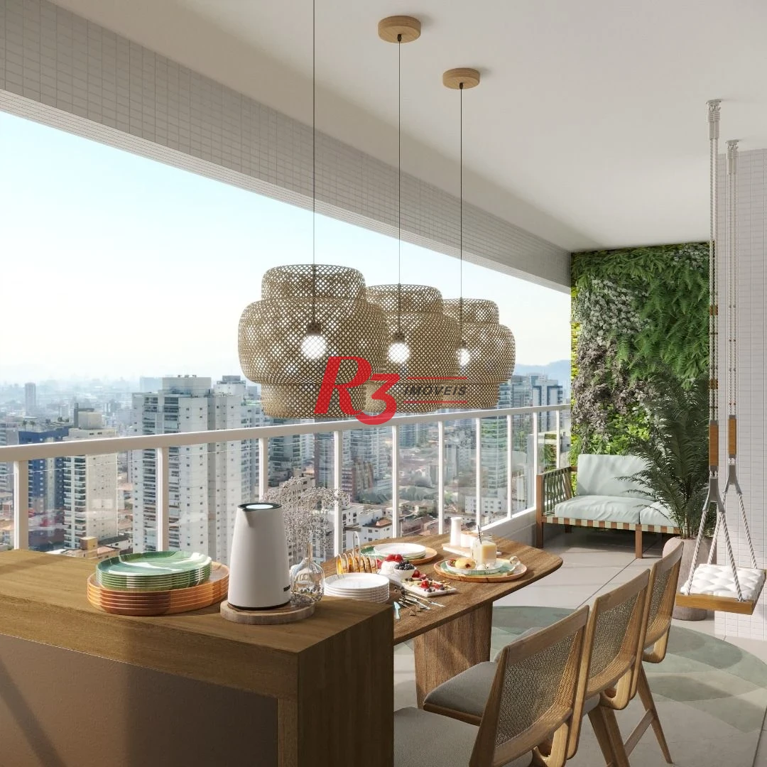 Apartamento com 2 dormitórios à venda, 97 m² por R$ 1.365.437,13 - Embaré - Santos/SP