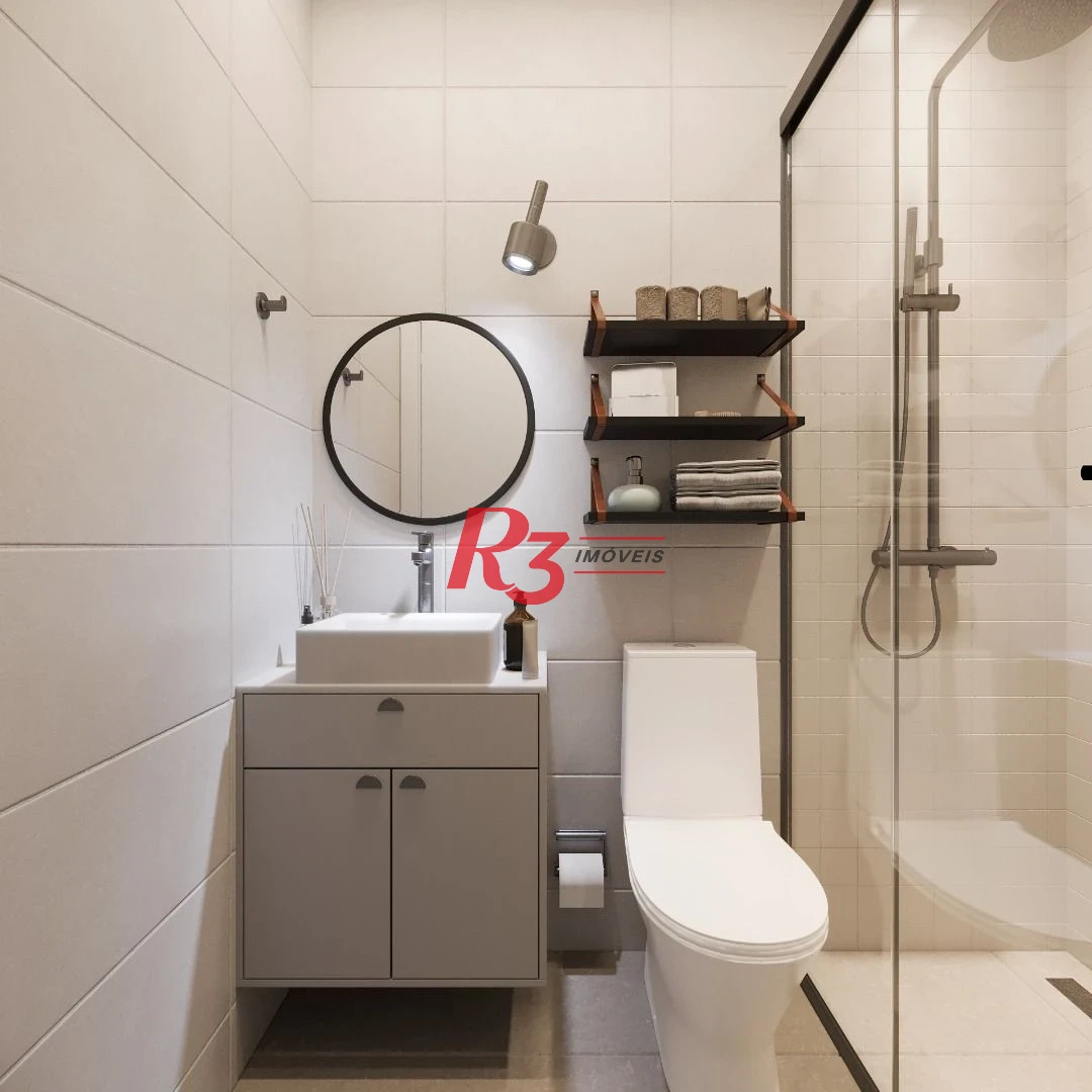 Apartamento com 2 dormitórios à venda, 97 m² por R$ 1.365.437,13 - Embaré - Santos/SP