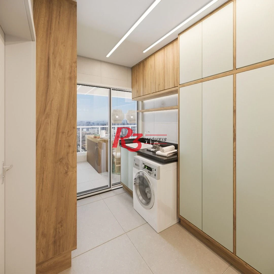 Apartamento com 2 dormitórios à venda, 97 m² por R$ 1.365.437,13 - Embaré - Santos/SP