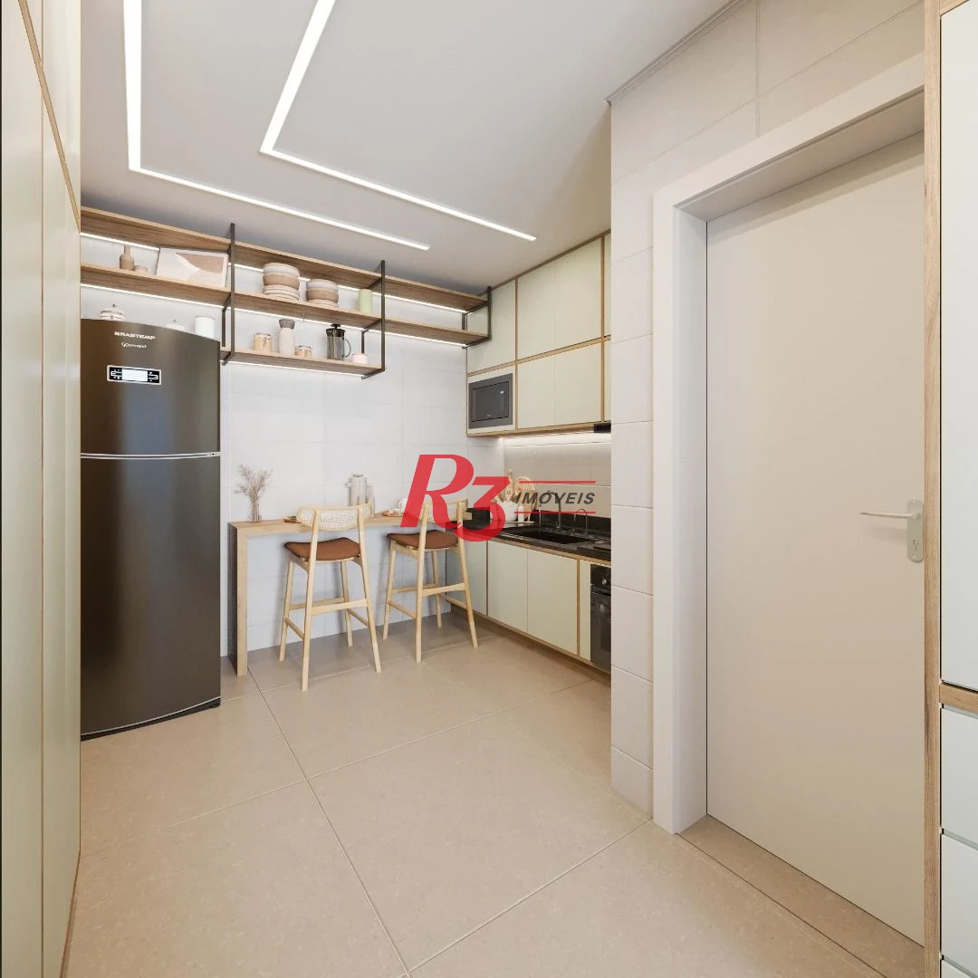 Apartamento com 2 dormitórios à venda, 97 m² por R$ 1.365.437,13 - Embaré - Santos/SP