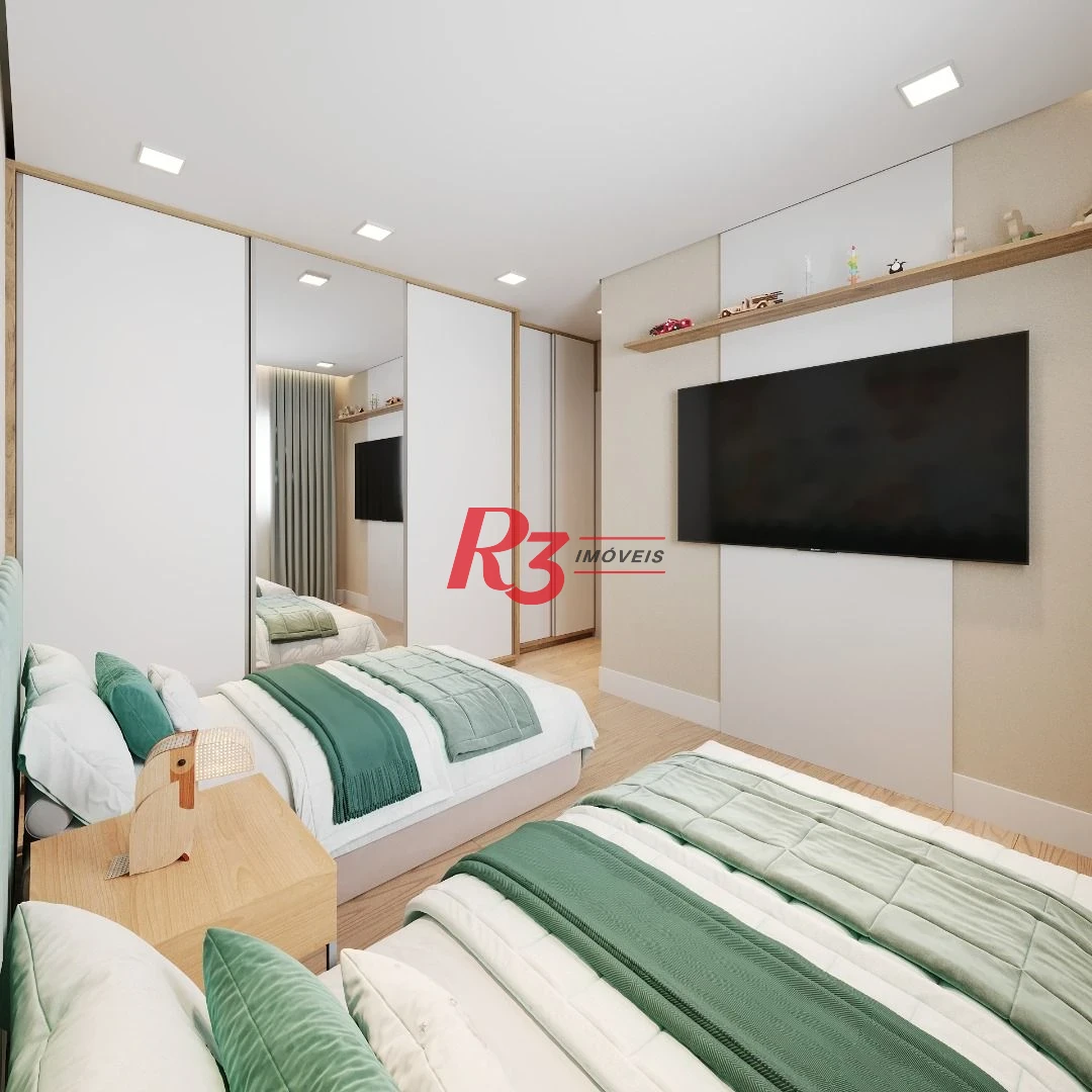 Apartamento com 2 dormitórios à venda, 97 m² por R$ 1.365.437,13 - Embaré - Santos/SP