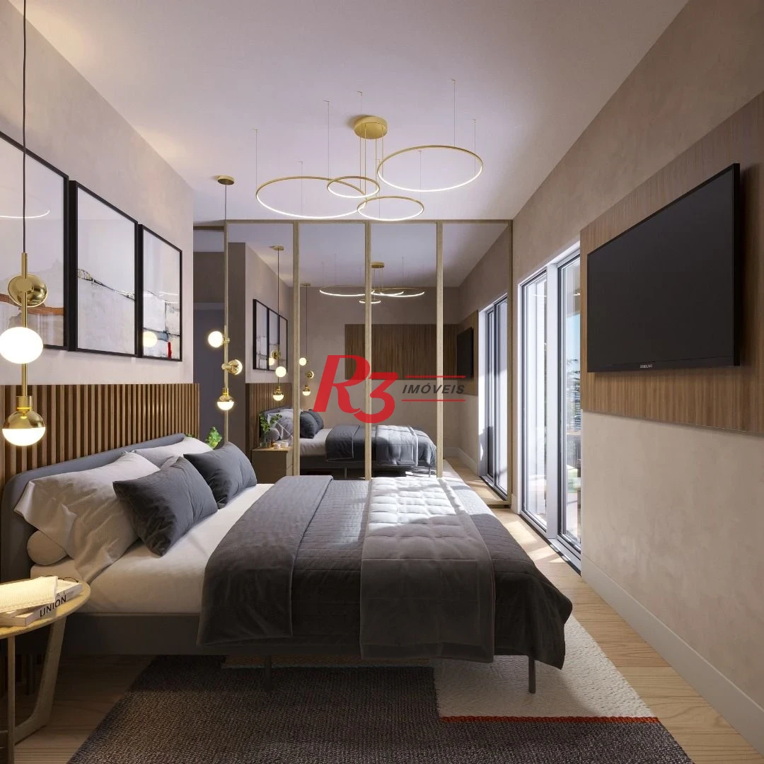 Apartamento com 2 dormitórios à venda, 97 m² por R$ 1.365.437,13 - Embaré - Santos/SP