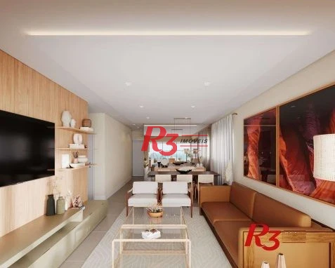 Apartamento com 3 suítes à venda, 158 m² por R$ 2.366.889 - Embaré - Santos/SP