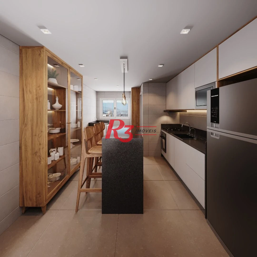 Apartamento com 3 dormitórios à venda, 158 m² por R$ 2.238.363,50 - Embaré - Santos/SP