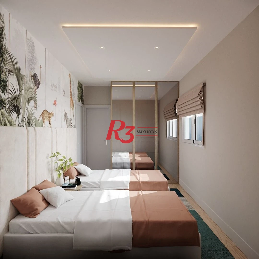 Apartamento com 3 dormitórios à venda, 158 m² por R$ 2.238.363,50 - Embaré - Santos/SP