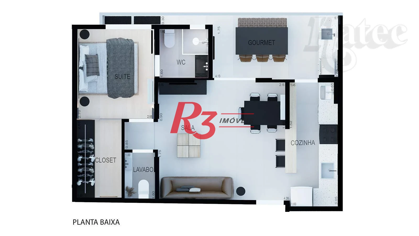 Apartamento à venda, 54 m² por R$ 675.000,00 - Boqueirão - Santos/SP