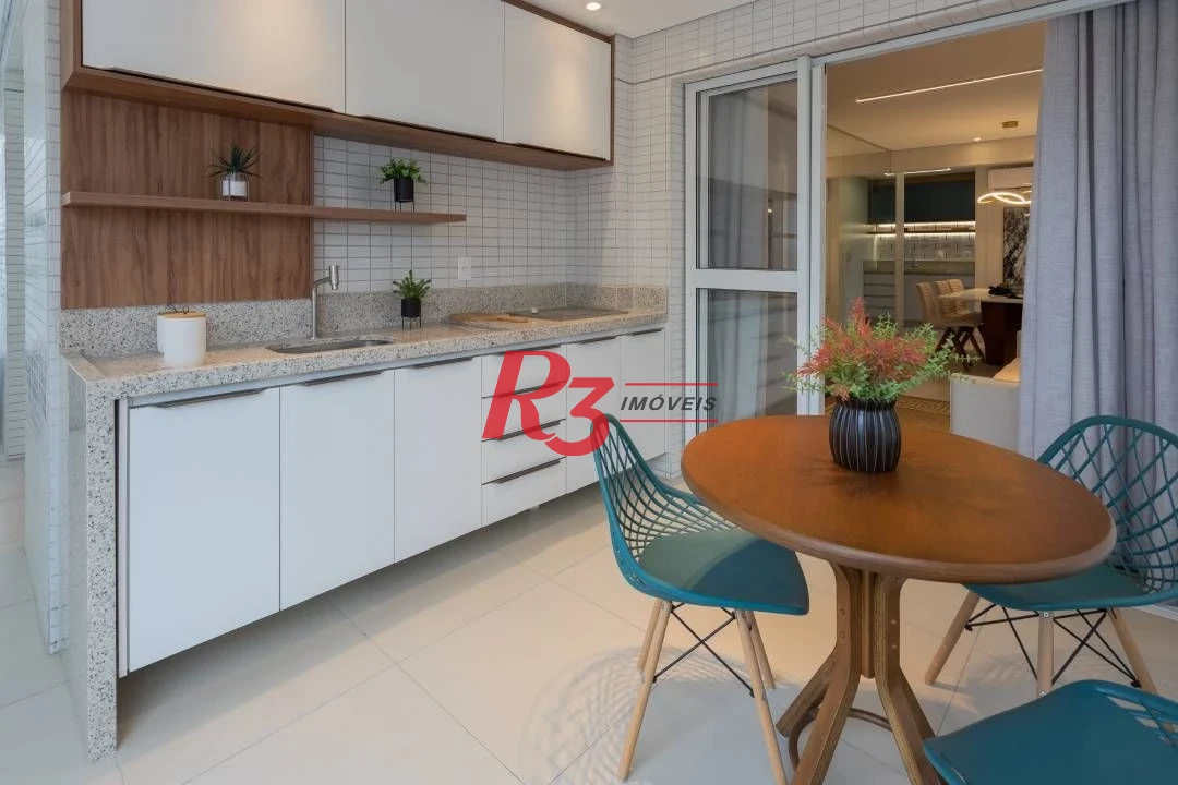Apartamento com 2 dormitórios à venda, 88 m² por R$ 1.260.000,00 - Boqueirão - Santos/SP