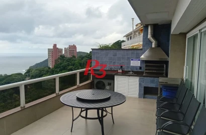 Cobertura com 4 dormitórios à venda, 255 m² por R$ 3.180.000,00 - Balneário Mar Casado - Guarujá/SP