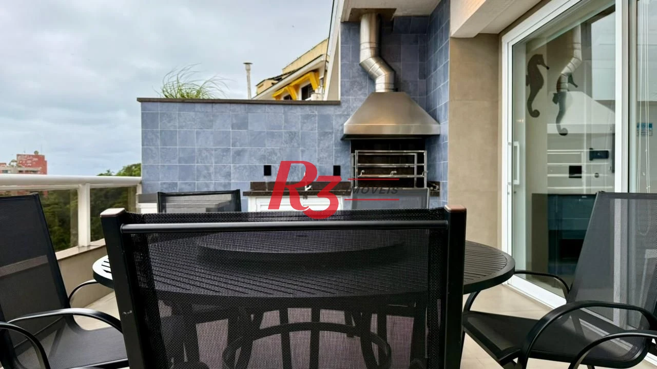 Cobertura com 4 dormitórios à venda, 255 m² por R$ 3.180.000,00 - Balneário Mar Casado - Guarujá/SP