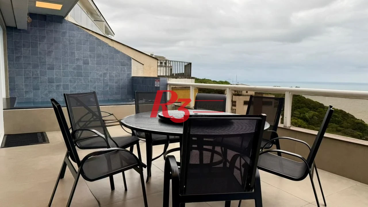 Cobertura com 4 dormitórios à venda, 255 m² por R$ 3.180.000,00 - Balneário Mar Casado - Guarujá/SP