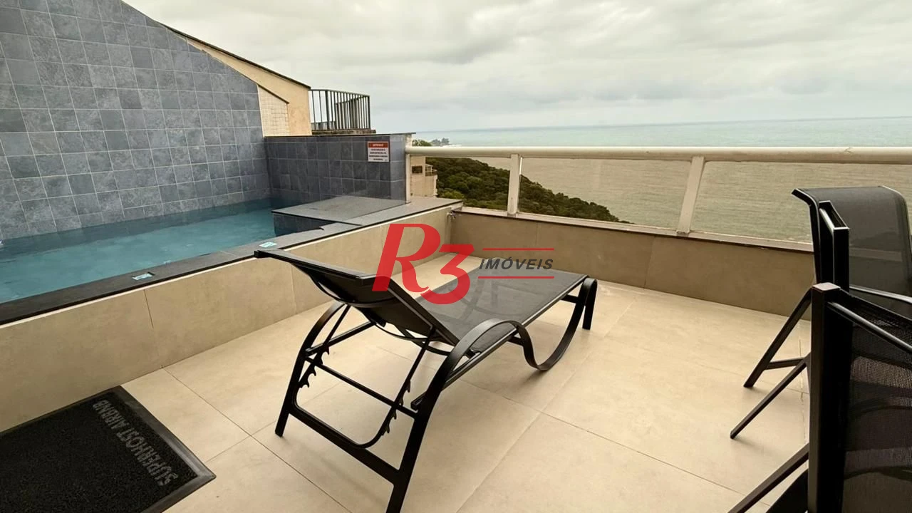 Cobertura com 4 dormitórios à venda, 255 m² por R$ 3.180.000,00 - Balneário Mar Casado - Guarujá/SP