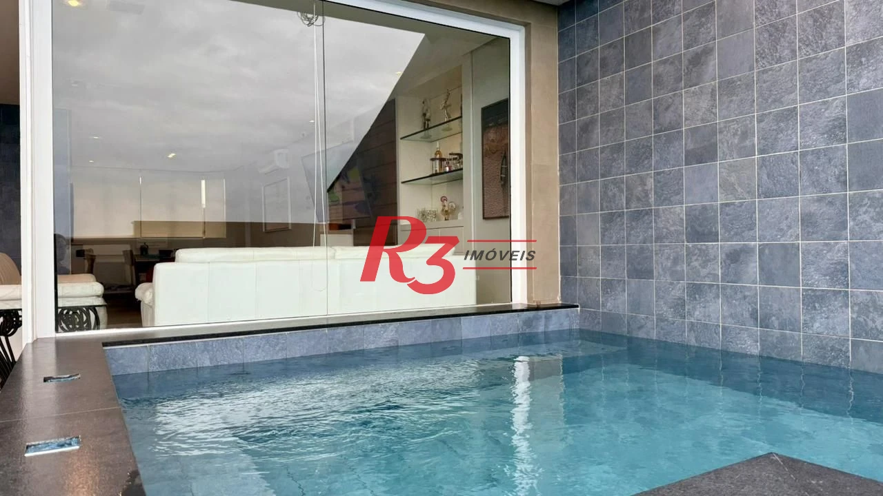 Cobertura com 4 dormitórios à venda, 255 m² por R$ 3.180.000,00 - Balneário Mar Casado - Guarujá/SP