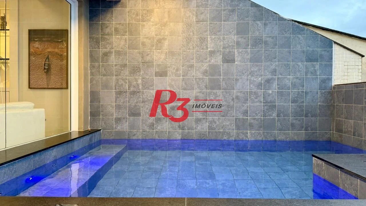 Cobertura com 4 dormitórios à venda, 255 m² por R$ 3.180.000,00 - Balneário Mar Casado - Guarujá/SP