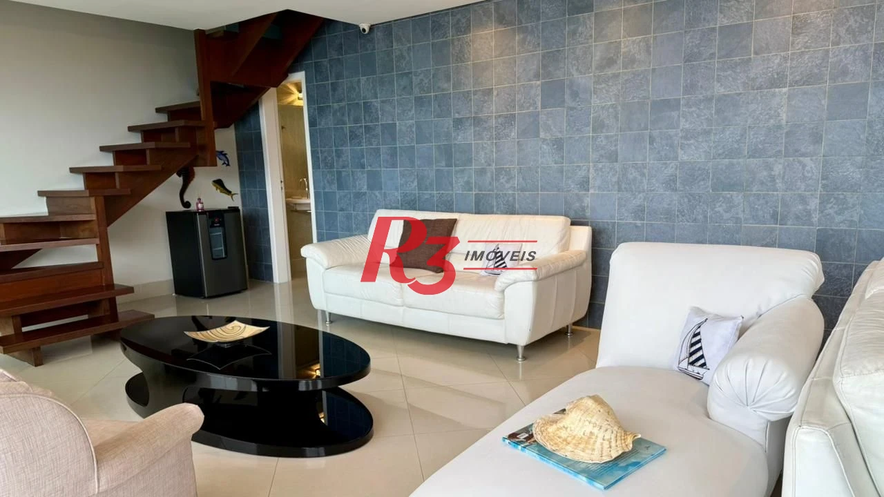 Cobertura com 4 dormitórios à venda, 255 m² por R$ 3.180.000,00 - Balneário Mar Casado - Guarujá/SP