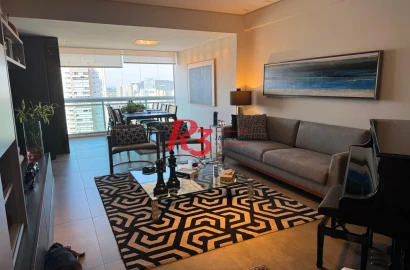 Apartamento com 2 dormitórios à venda, 128 m² por R$ 2.300.000,00 - Aparecida - Santos/SP