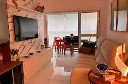 Apartamento com 3 dormitórios à venda, 101 m² por R$ 2.000.000,00 - Gonzaga - Santos/SP