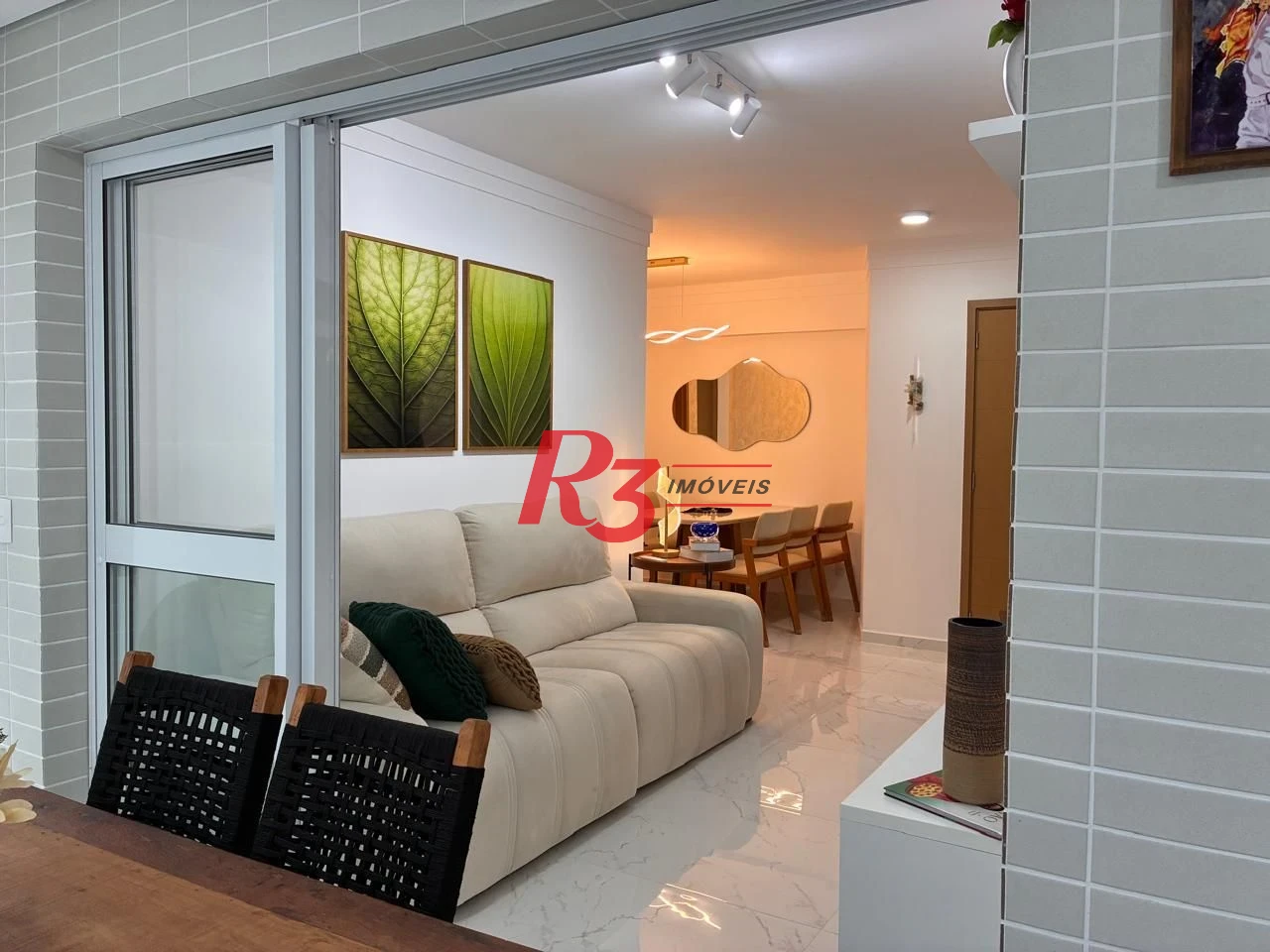 Apartamento com 3 dormitórios à venda, 101 m² por R$ 2.000.000,00 - Gonzaga - Santos/SP