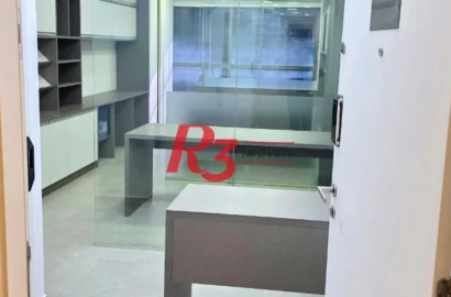 Sala para alugar, 42 m² por R$ 4.000,00/mês - Valongo - Santos/SP