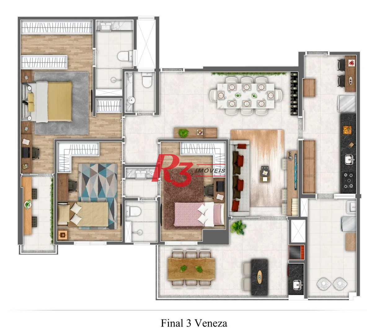 Apartamento à venda, 116 m² por R$ 1.709.000,00 - Gonzaga - Santos/SP