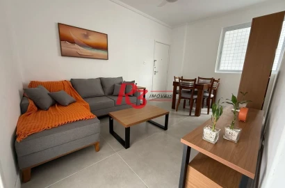 Apartamento com 2 dormitórios à venda, 54 m² por R$ 570.000,00 - Aparecida - Santos/SP