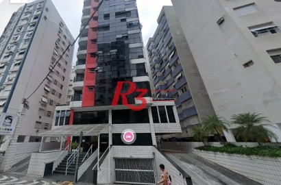 Flat com 1 dormitório à venda, 42 m² por R$ 360.000,00 - Gonzaga - Santos/SP