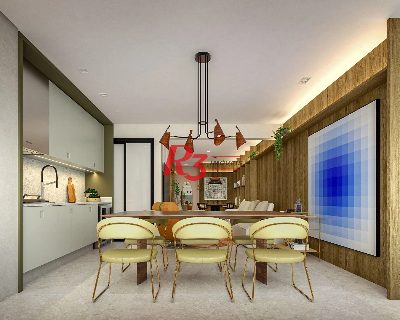 Apartamento com 2 dormitórios à venda, 106 m² por R$ 1.431.659,41 - Boqueirão - Santos/SP