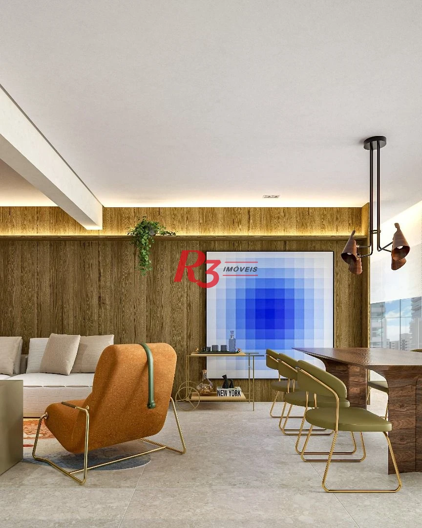 Apartamento com 2 dormitórios à venda, 106 m² por R$ 1.431.659,41 - Boqueirão - Santos/SP