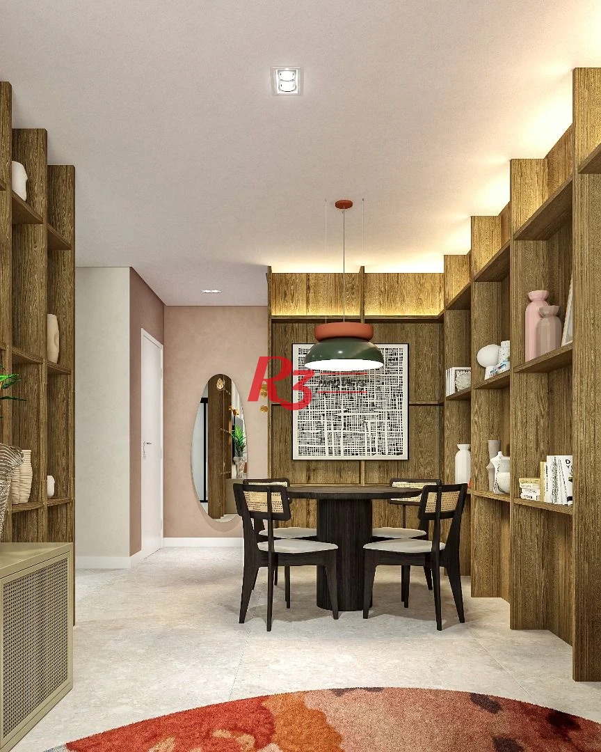Apartamento com 2 dormitórios à venda, 106 m² por R$ 1.431.659,41 - Boqueirão - Santos/SP