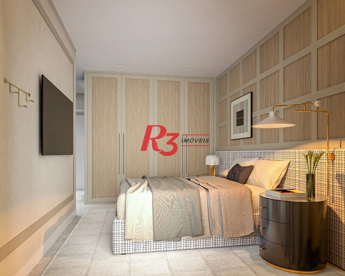 Apartamento com 2 dormitórios à venda, 106 m² por R$ 1.431.659,41 - Boqueirão - Santos/SP