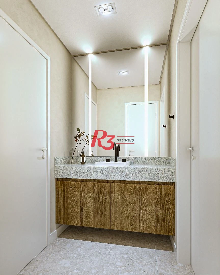 Apartamento com 2 dormitórios à venda, 106 m² por R$ 1.431.659,41 - Boqueirão - Santos/SP