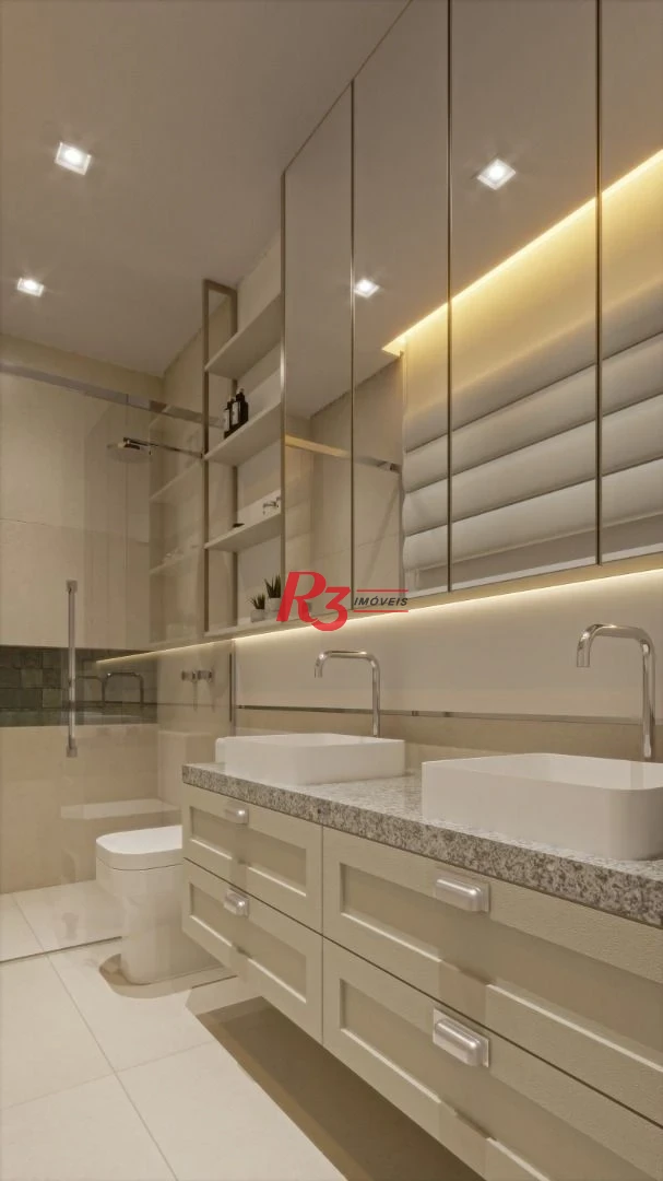 Apartamento à venda, 162 m² por R$ 1.808.035,64 - Boqueirão - Santos/SP