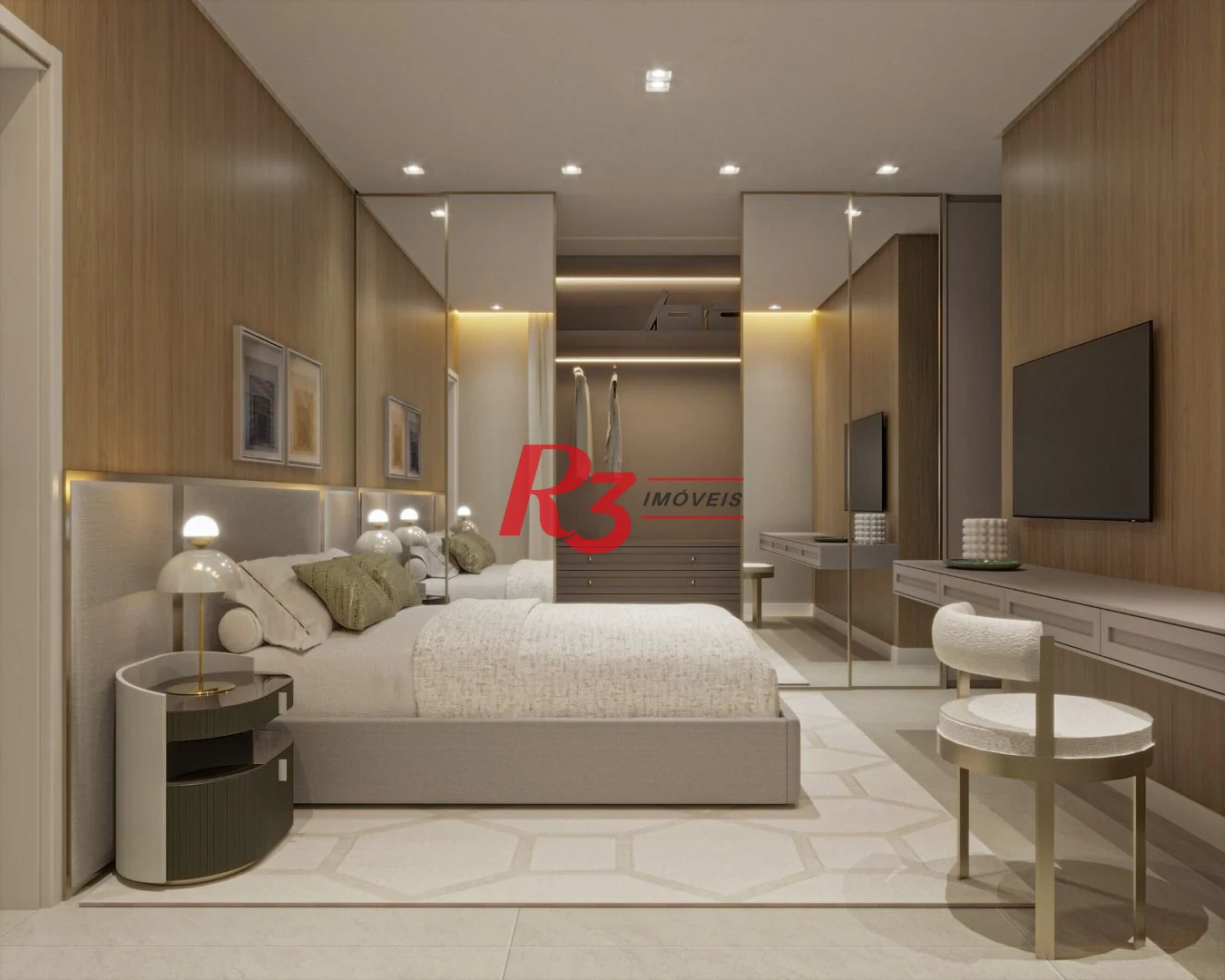 Apartamento à venda, 162 m² por R$ 1.808.035,64 - Boqueirão - Santos/SP