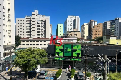 Apartamento com 2 dormitórios para alugar, 77 m² por R$ 5.650,00/mês - Aparecida - Santos/SP