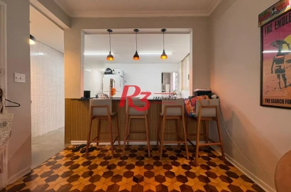 Apartamento com 2 dormitórios para alugar, 77 m² por R$ 4.200,00/mês - Aparecida - Santos/SP