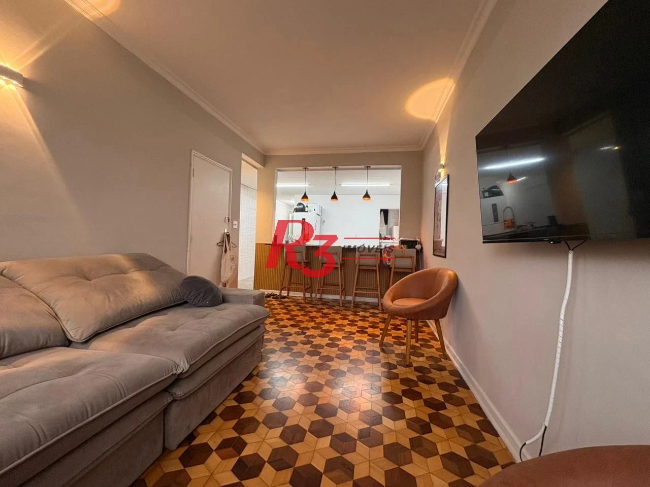 Apartamento com 2 dormitórios para alugar, 77 m² por R$ 4.200,00/mês - Aparecida - Santos/SP