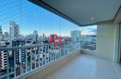 Apartamento para alugar, 111 m² por R$ 6.300,00/mês - Encruzilhada - Santos/SP