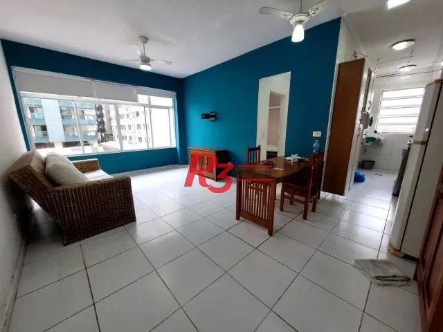 Apartamento com 1 dormitório à venda, 51 m² por R$ 380.000,00 - Pompéia - Santos/SP