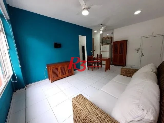 Apartamento com 1 dormitório à venda, 51 m² por R$ 380.000,00 - Pompéia - Santos/SP