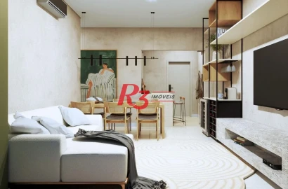 Apartamento com 3 suítes à venda, 107 m² por R$ 930.000 - José Menino - Santos/SP