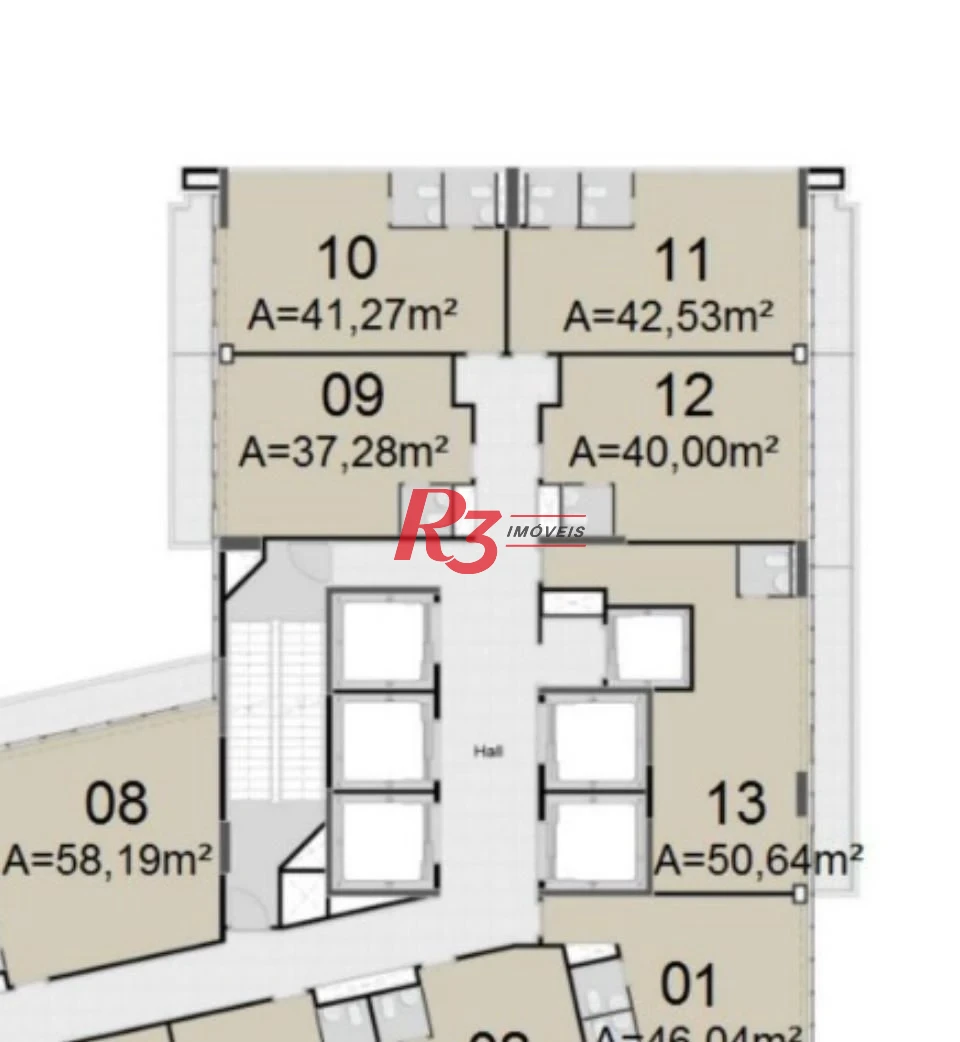 Sala para alugar, 161 m² por R$ 18.336,54/mês - Vila Belmiro - Santos/SP