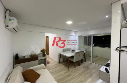 Apartamento com 2 dormitórios à venda, 52 m² por R$ 595.000,00 - Macuco - Santos/SP