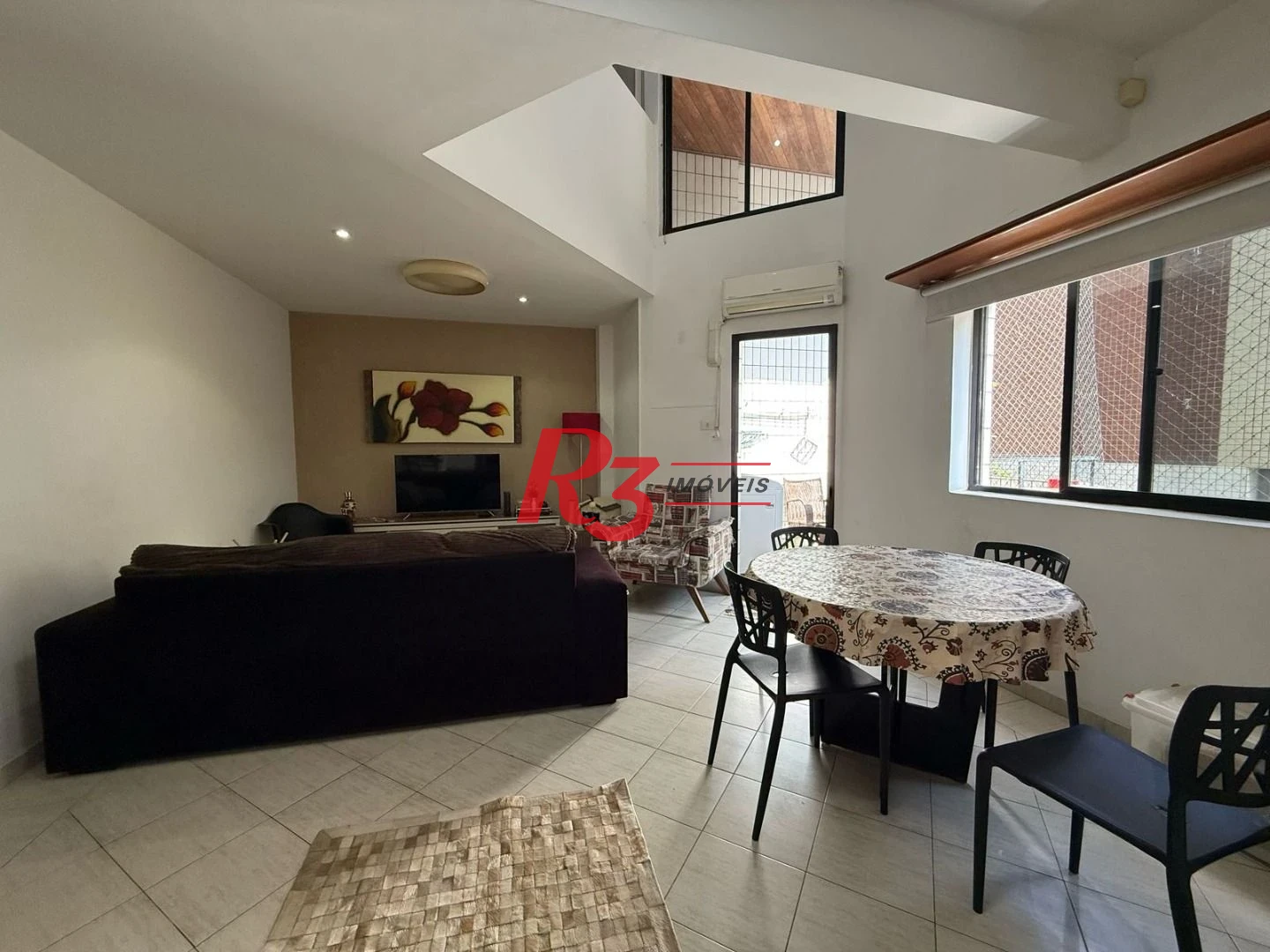 Apartamento Duplex com 1 dormitório à venda, 83 m² por R$ 480.000,00 - Ponta da Praia - Santos/SP
